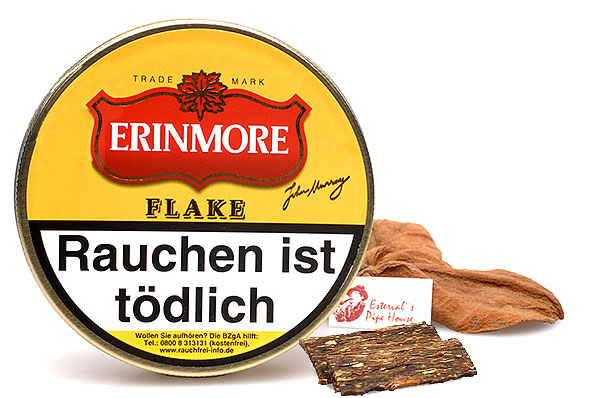 Erinmore Flake Pipe tobacco 50g Tin Erinmore Flake Pipe tobacco 50g Tin